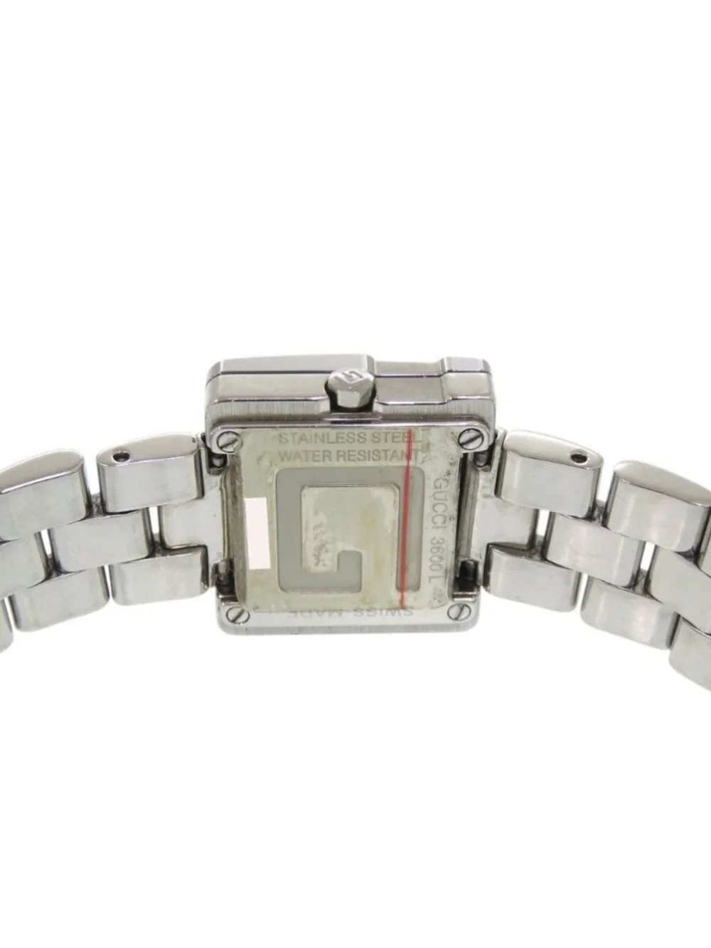 Gucci Watch SS Orange Silver Quartz